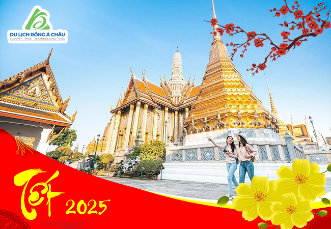 TOUR THÁI LAN: BANGKOK - PATTAYA 5 NGÀY 4 ĐÊM TẾT NGUYÊN ĐÁN 2025